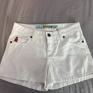 Mudd White low rise Denim Shorts